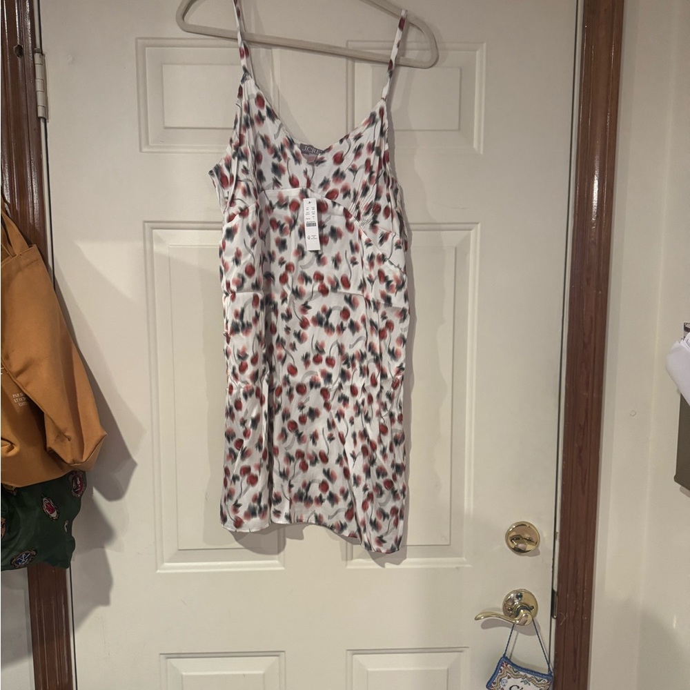 J. Crew Floral Print Dress with Spaghetti Straps